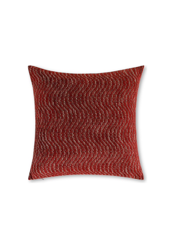 Coussin jaquard avec motif en relief