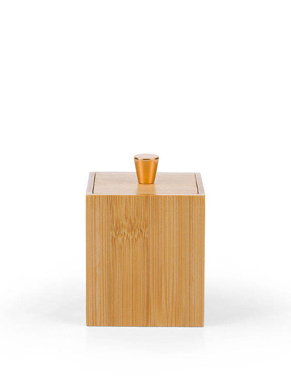 Boite à coton en bambou