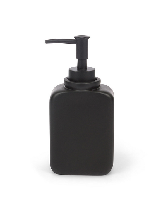Distributeur de savon en résine teintée noir