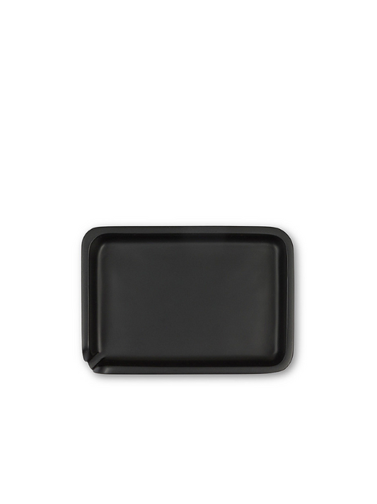 Porte savon en résine teintée noir