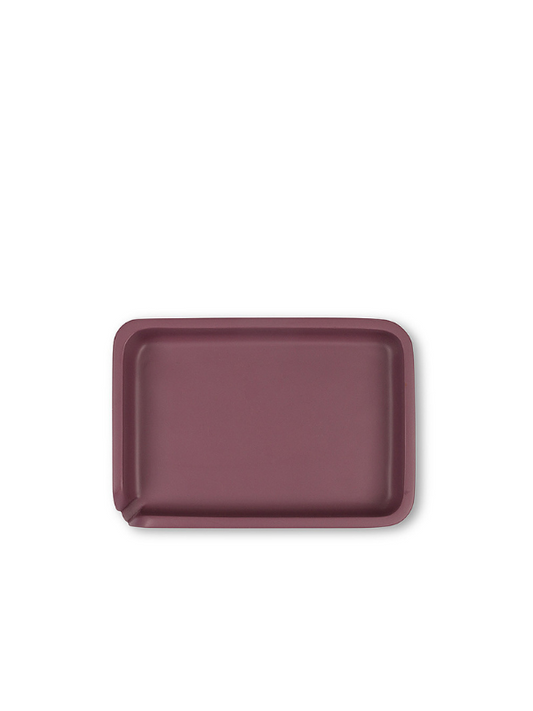 Porte savon en résine teintée violet