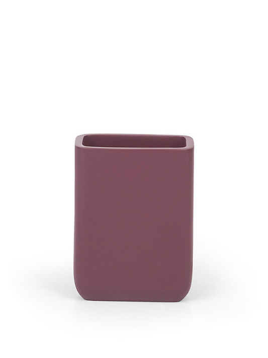 Verre à dent en résine teintée violet